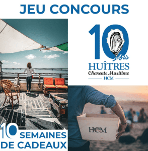 Jeu huitres de Charente maritime: 1 bourriche de 36 huitres à remporter
