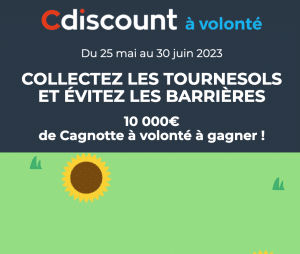 Gagnez gros avec le concours CDISCOUNT : 100 x 100€ à remporter !