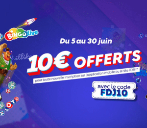 FDJ: 10€ offert pour vous 100% gagnant