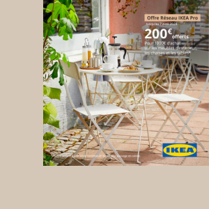IKEA vous offre 200€ sur votre mobilier d'exterieur