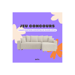 Concours Baïta Home : Gagnez un canapé d'angle convertible ! 🛋️✨