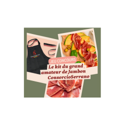 Gagnez un plateau de jambon Consorcio Serrano avec un tablier et une planche 🧑‍🍳🍖