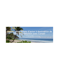 ✈️💘 Gagnez 2 billets pour La Réunion avec Corsair & l’aéroport de Lyon ! 🌴🔥