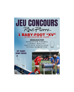 🏉 Gagnez un baby-foot dédicacé par les légendes du rugby !