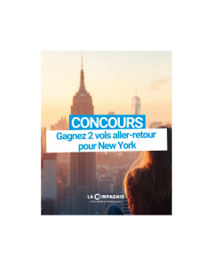 Gagnez 2 billets A/R pour New York en classe affaires : votre rêve américain commence ici !