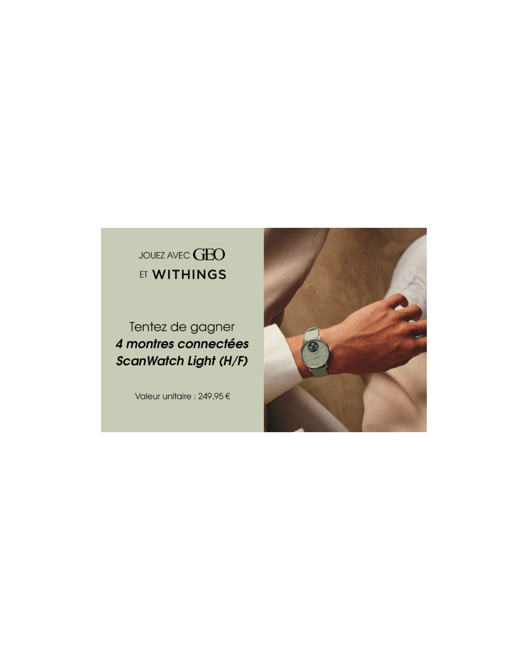 À ne pas manquer : votre montre connectée Withings offerte pour un quotidien en pleine forme !
