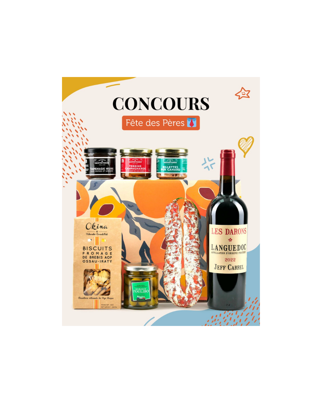 À gagner : un coffret plein d’amour (et de bons produits alimentaires) pour célébrer la fête des pères