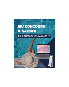 [JEU CONCOURS ÉTÉ] Gagnez un Lenovo Chromebook Duet 11" – compact, malin et ultra stylé !