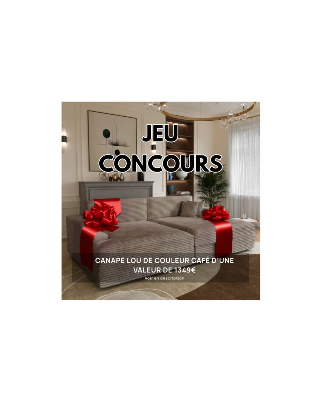 Un canapé design à gagner pour sublimer votre salon cet été