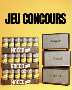 Une enceinte Marshall + 6 packs de NOCCO à gagner : le combo parfait pour l’été !