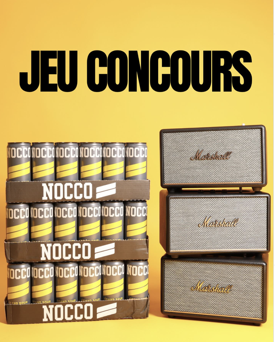 Une enceinte Marshall + 6 packs de NOCCO à gagner : le combo parfait pour l’été !