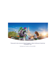 Disneyland Paris : gagnez votre séjour en famille, la magie vous attend !