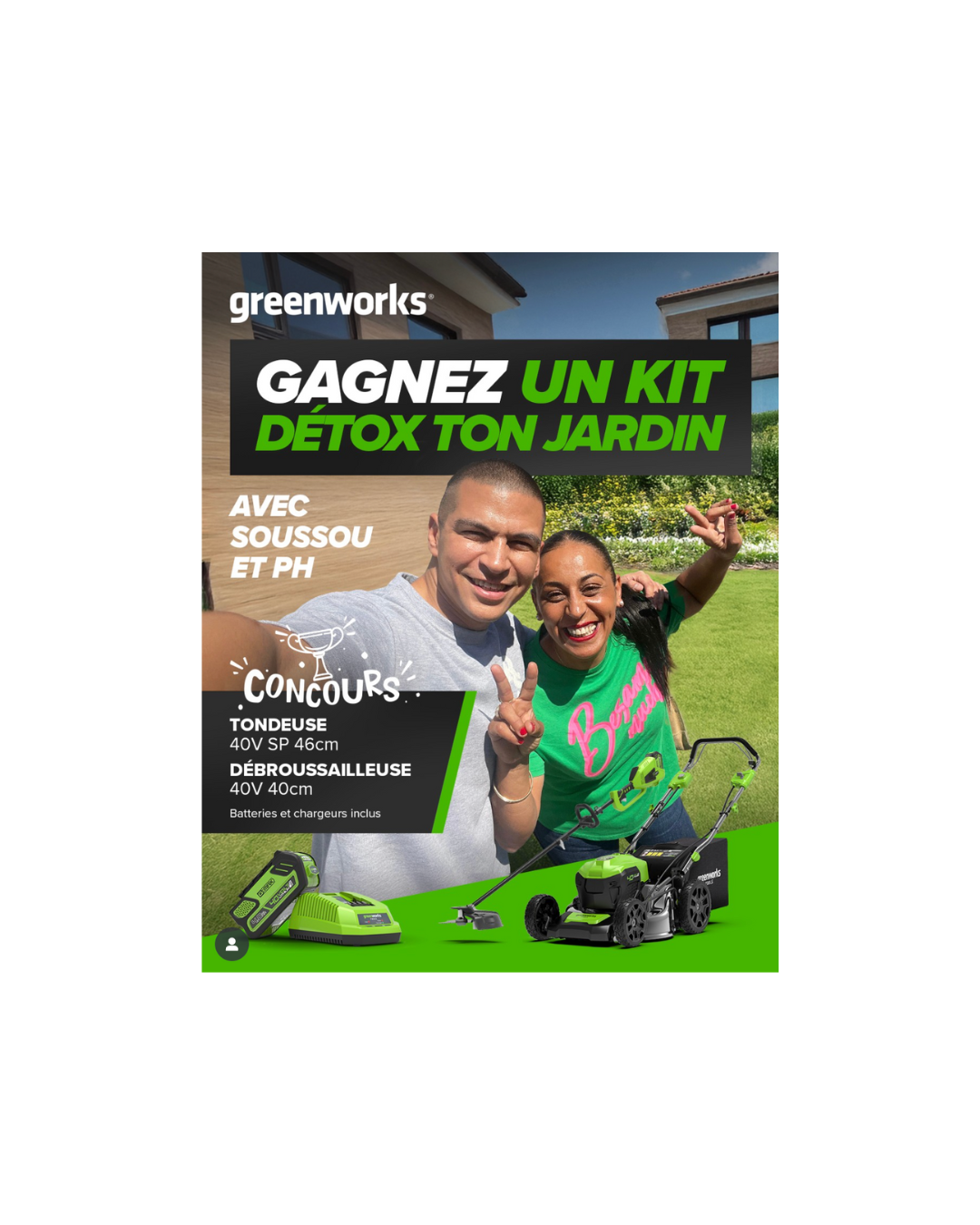 Gagnez un pack tondeuse + débroussailleuse d’une valeur de 800 €