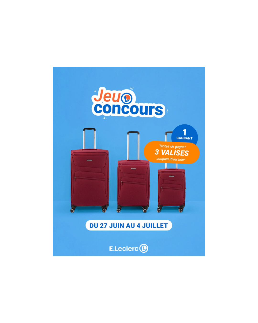 Gagnez 3 valises recyclées pour voyager léger, stylé et écoresponsable !