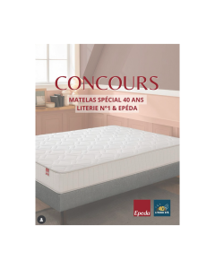 40 ans de confort à fêter : et si vous remportiez LE matelas rêvé signé Epeda x Literie N°1 ?