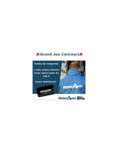 Concours RelaxAuto : gagnez une carte cadeau Amazon de 300 €