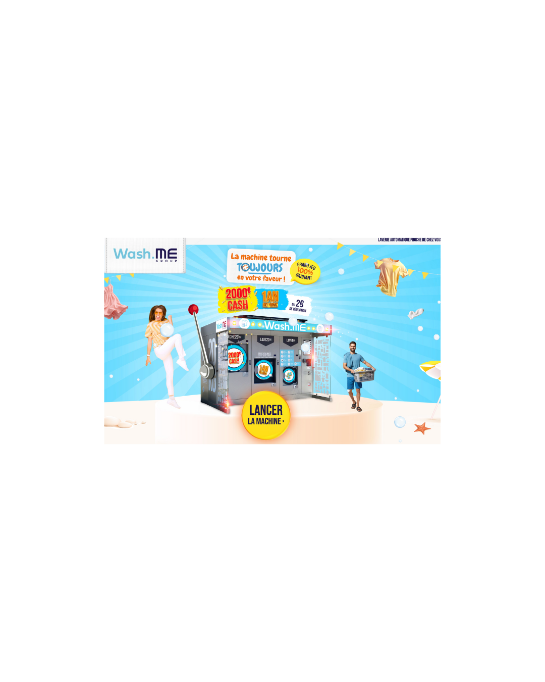 Gagnez 2 000 € en cash ou 1 an de lavage auto grâce à Wash.me !
