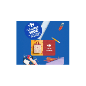 Gagnez une e-carte cadeau de 100 € avec le concours Facebook Carrefour
