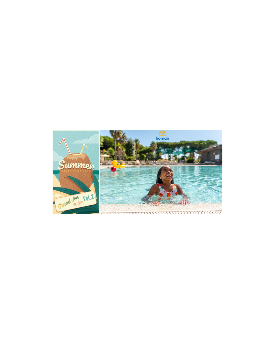 Homair vous propose de replonger en vacances gratuitement !