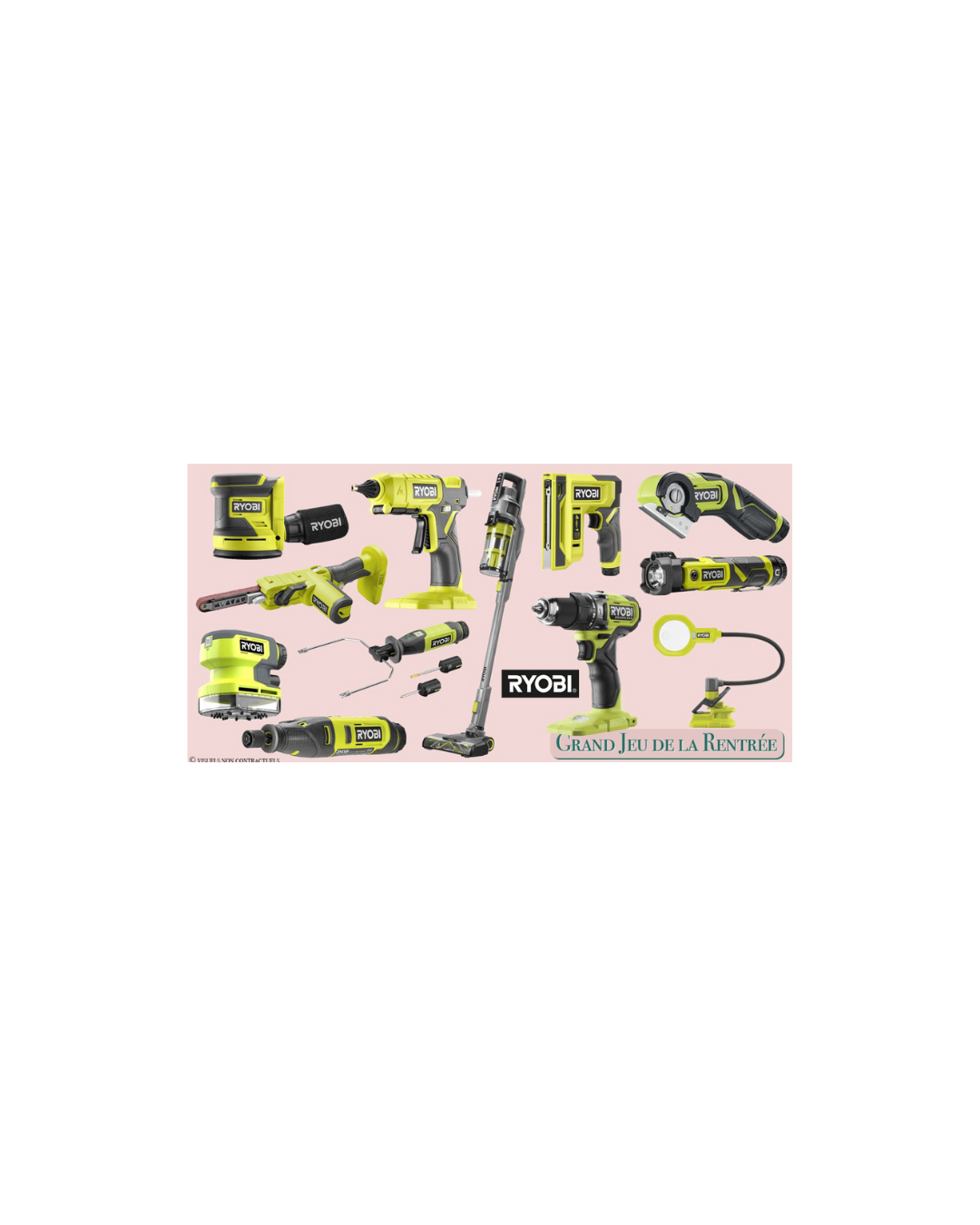Plus de 1 270 € d’outils Ryobi® à gagner : le rêve du bricoleur