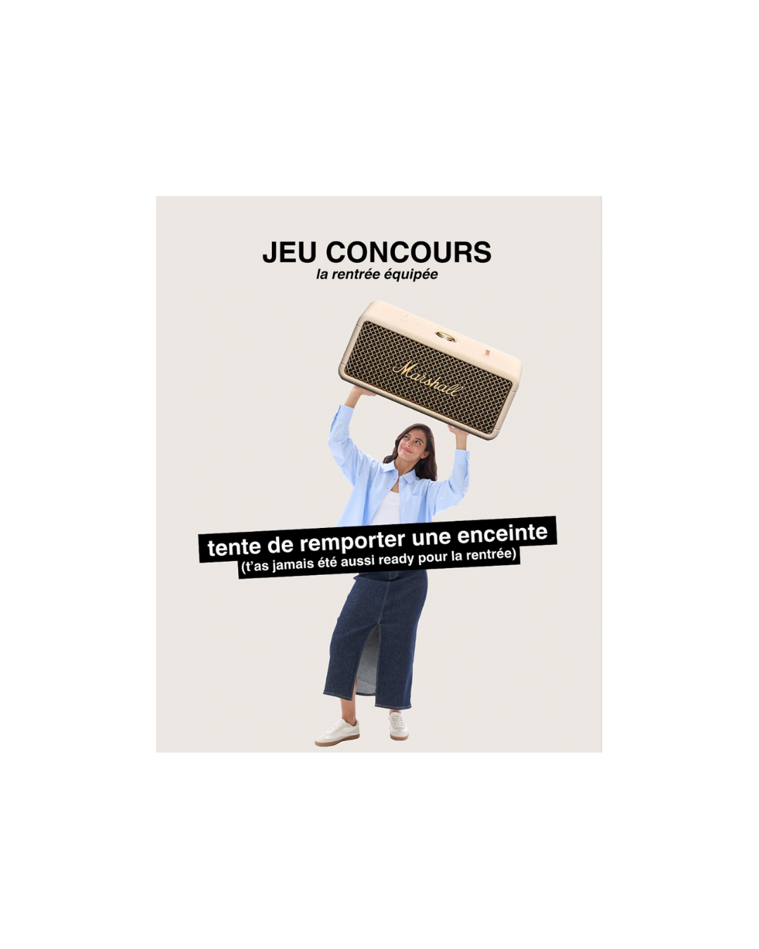 Prêt.e à recevoir une enceinte Marshall au design culte ? C'est cadeau !