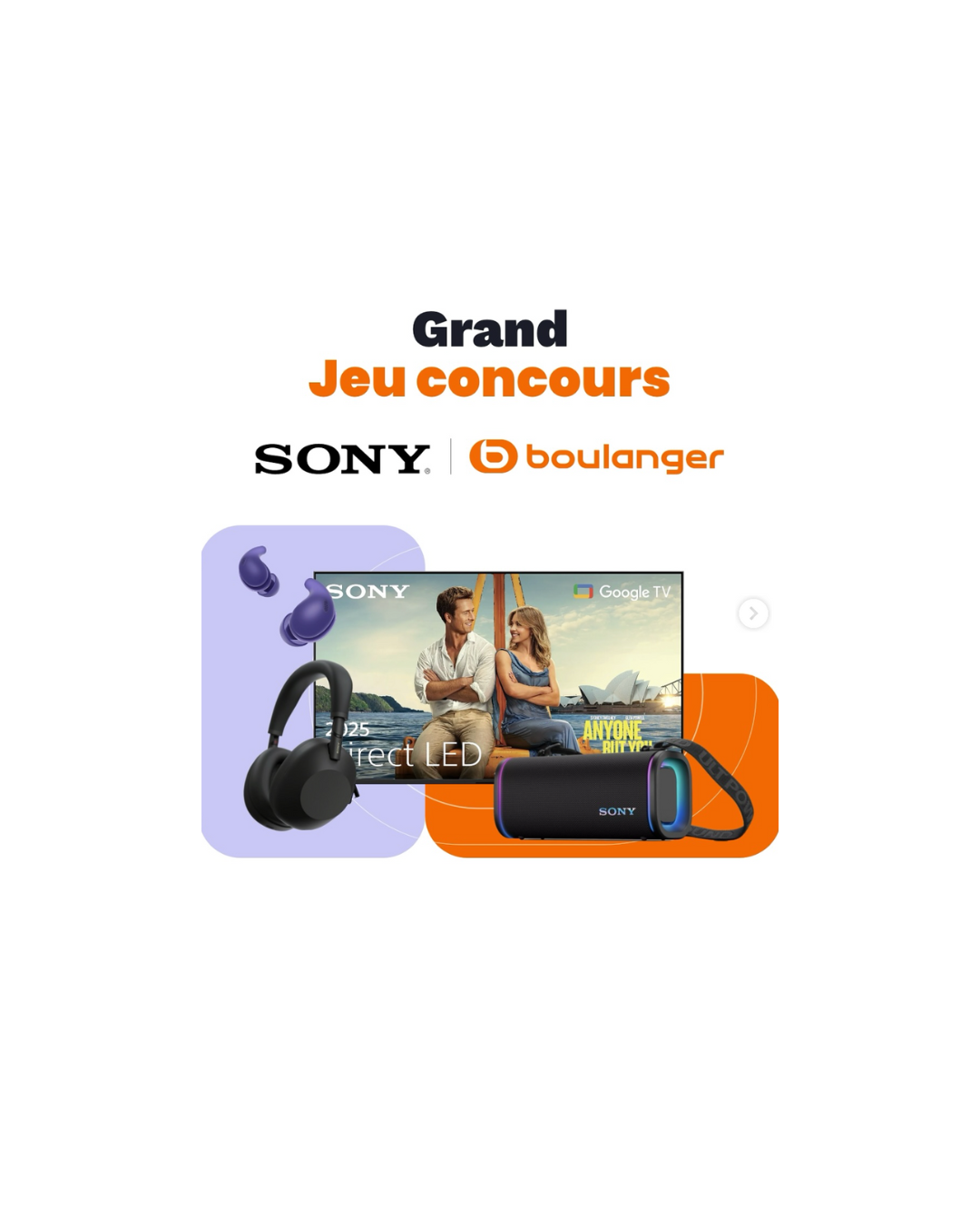 Plus que 24H pour gagner un pack complet Sony : TV 55", casque, enceinte et écouteurs