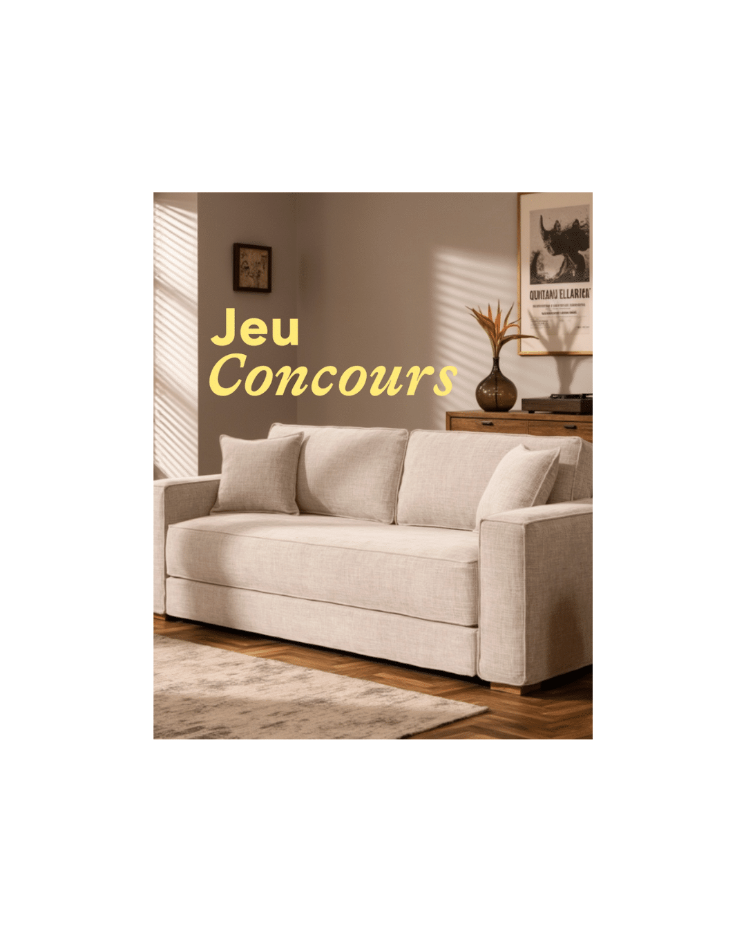 Hypnia vous offre un canapé convertible haut de gramme avec un vrai matelas intégré !