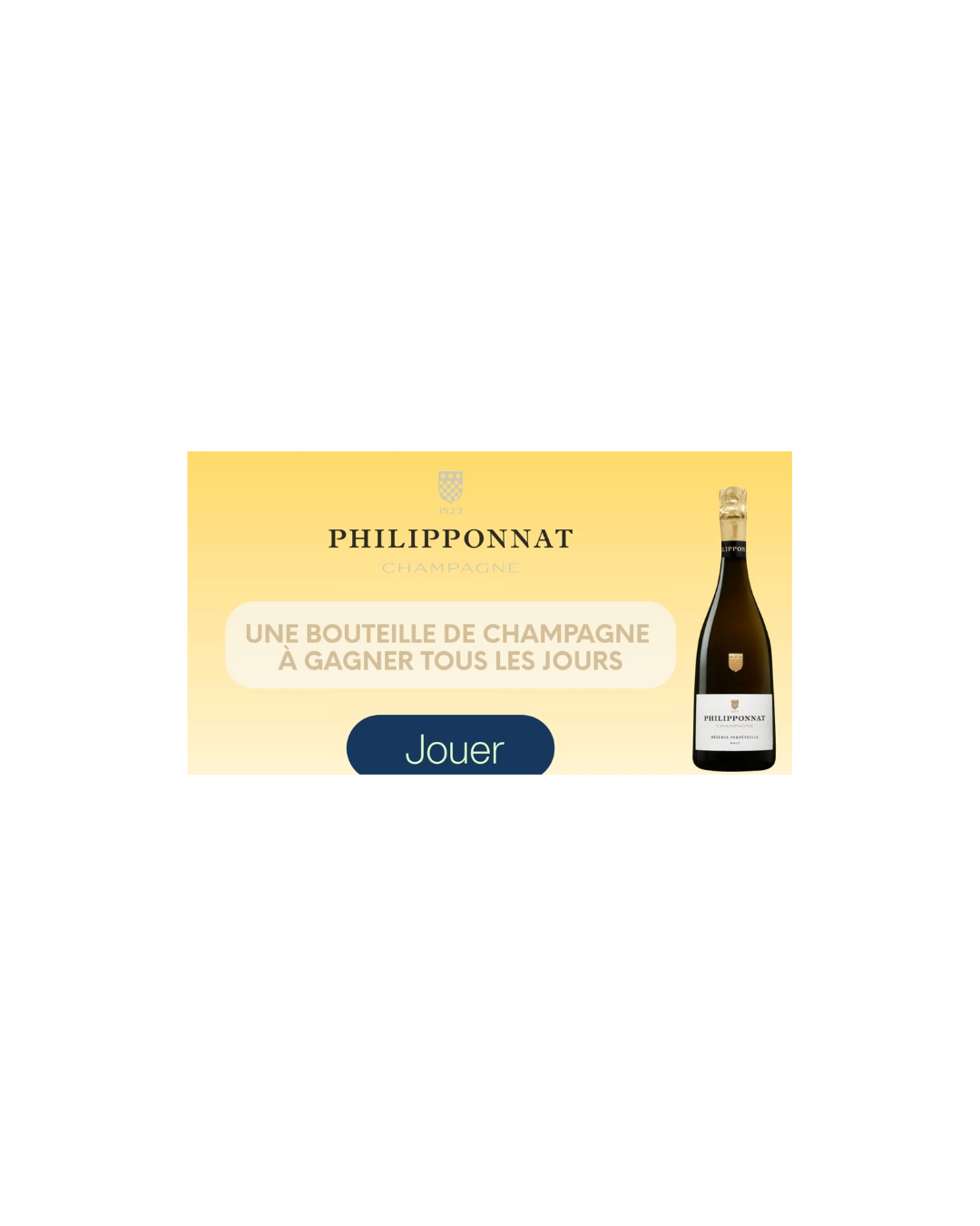 Recevez chaque jour une bouteille de champagne Philipponnat : offrez‑vous l’effervescence