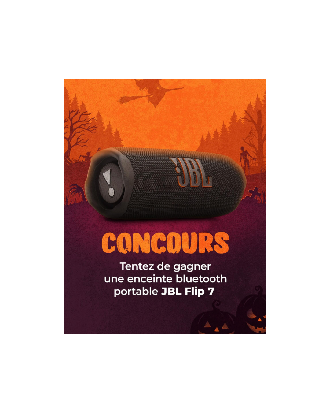 Faites trembler vos murs avec l’enceinte JBL Flip 7 pour une soirée Halloween légendaire