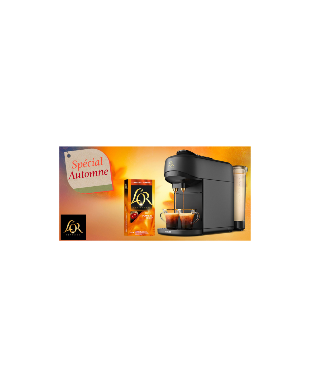 Profitez de l’automne avec L’OR Espresso : machine + capsules offertes !