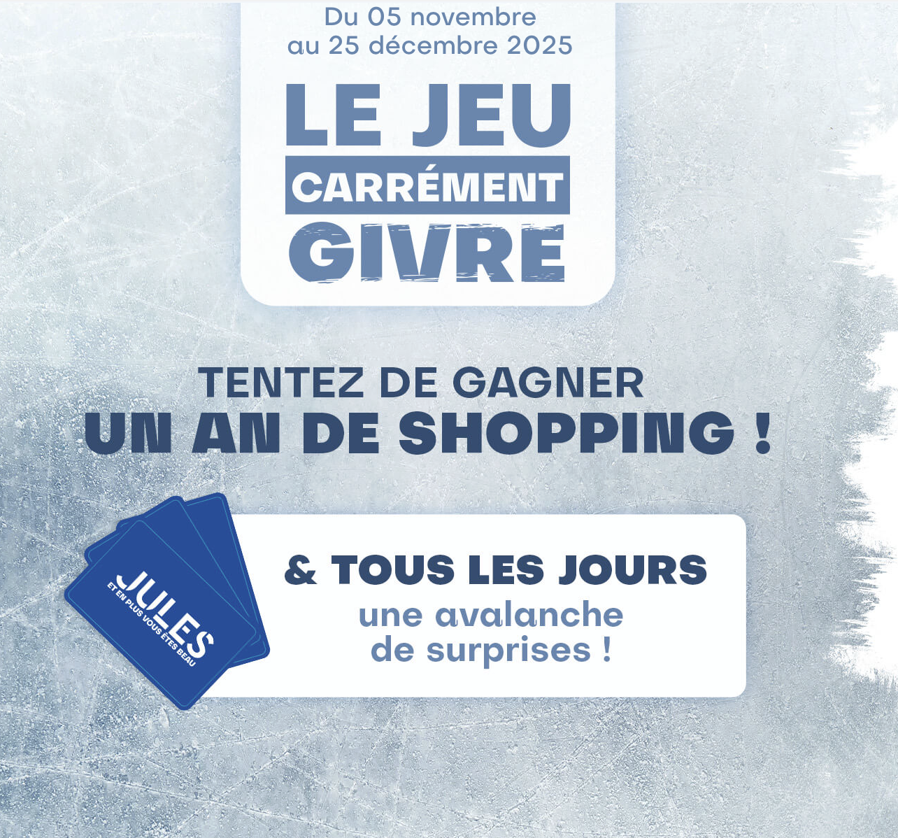 Instant‑gagnant Jules : bon d’achat 1 000 € tous les jours jusqu’au 25 décembre