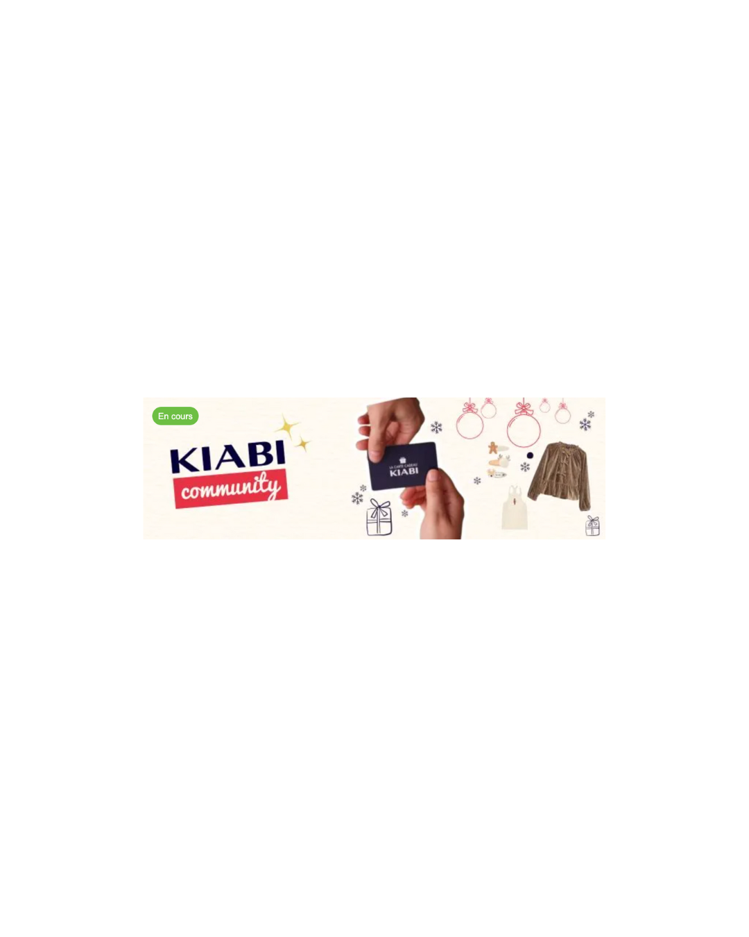 Kiabi vous offre 150 € pour illuminer votre mois de décembre