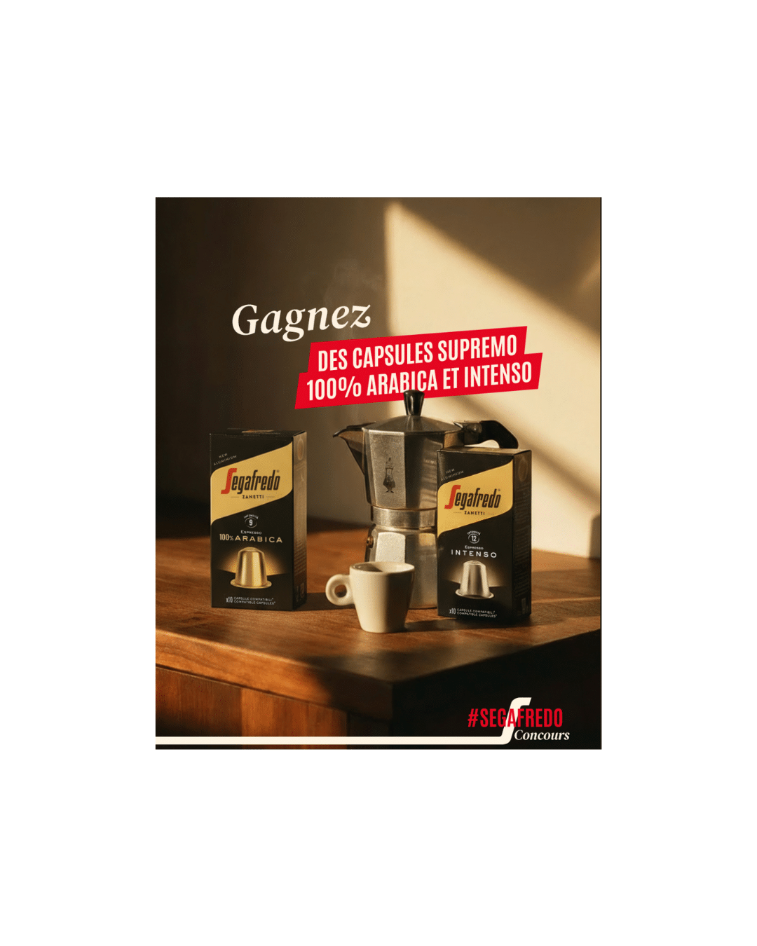 Offert ce mois-ci : du café en capsules signé Segafredo