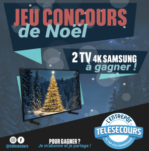 Noël magique : gagnez un téléviseur Samsung 4K avec Télésecours