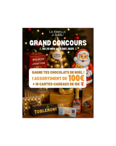 Un panier gourmand d'une valeur de 100 € offert avec LaFamilleATable