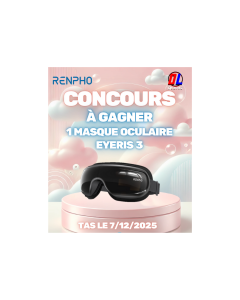 Confort haut de gamme offert : le masque oculaire chauffant Eyeris 3 signé RENPHO