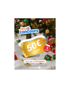 Plus que 24h pour profiter de votre bon d’achat E. Leclerc de 50 € !