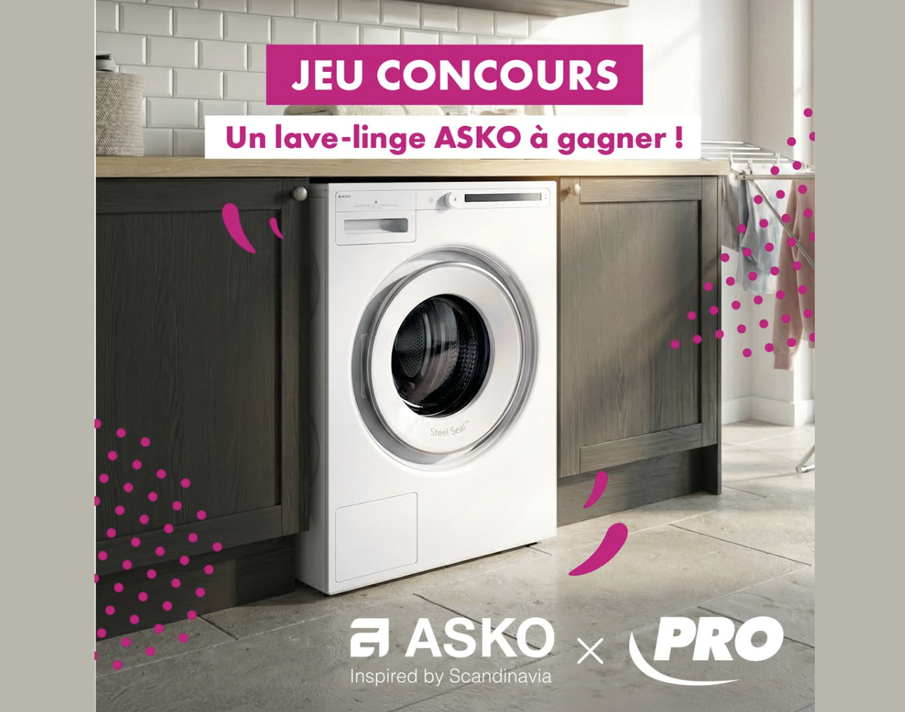 Profitez d'un lave-linge ASKO haut de gamme à la maison
