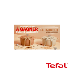 Tentez de remporter les cocottes LOV de Tefal en un clic !