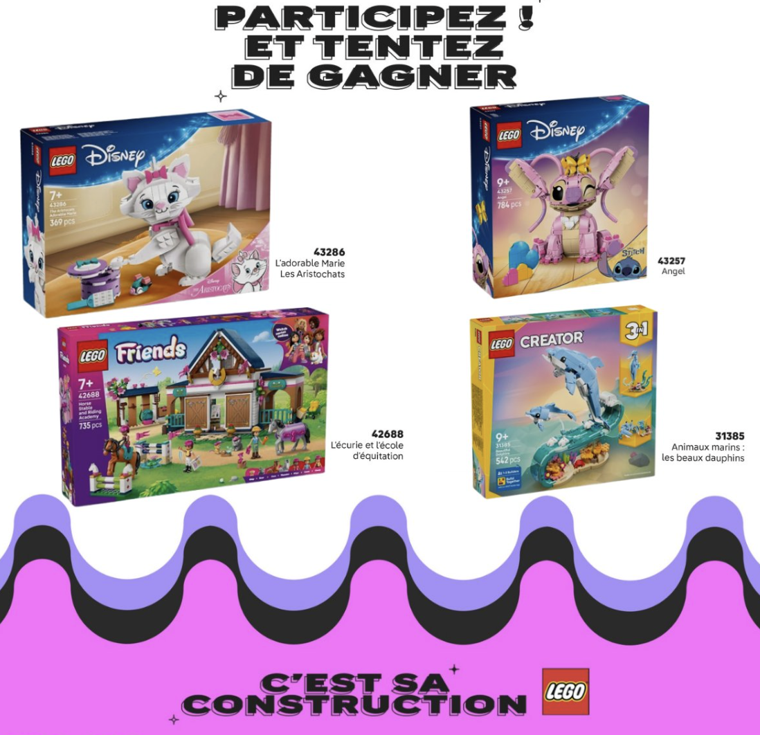 Auchan vous offre un set LEGO® pour des moments inoubliables