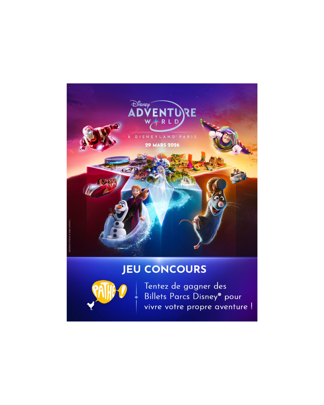 Bon plan du jour : 2 billets Disneyland Paris offerts