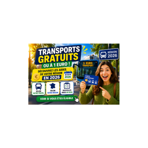 Transports gratuits ou à 1 euro : découvrez les aides de votre région en 2026
