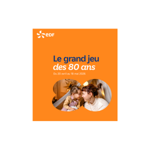Concours EDF 80 ans 2026 : gagnez un an d’électricité gratuit