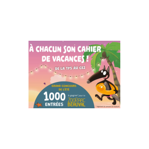 Concours Auzou Romans 2026 : 1 000 entrées au ZooParc de Beauval à 43 € — vos chances sont exceptionnelles